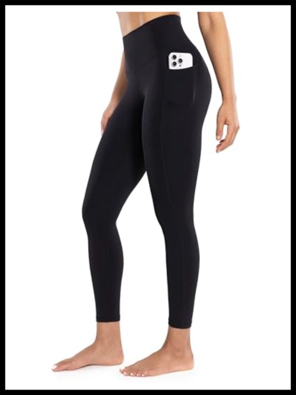 High Waist Leggings with Pockets for Women Yoga Running Athletic
